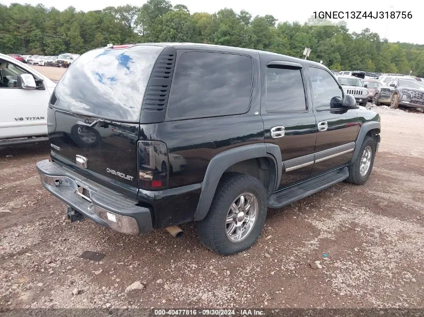 2004 Chevrolet Tahoe Lt VIN: 1GNEC13Z44J318756 Lot: 40477816