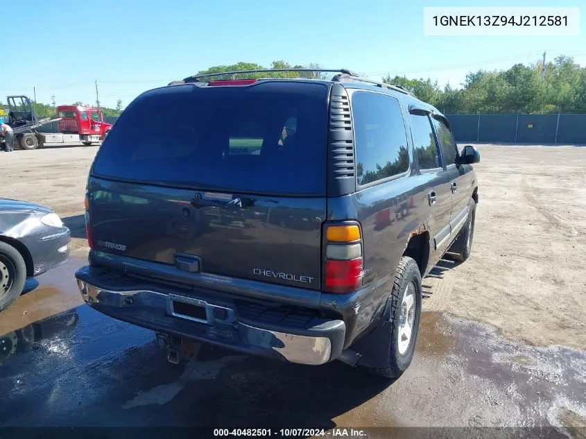 2004 Chevrolet Tahoe Lt VIN: 1GNEK13Z94J212581 Lot: 40482501