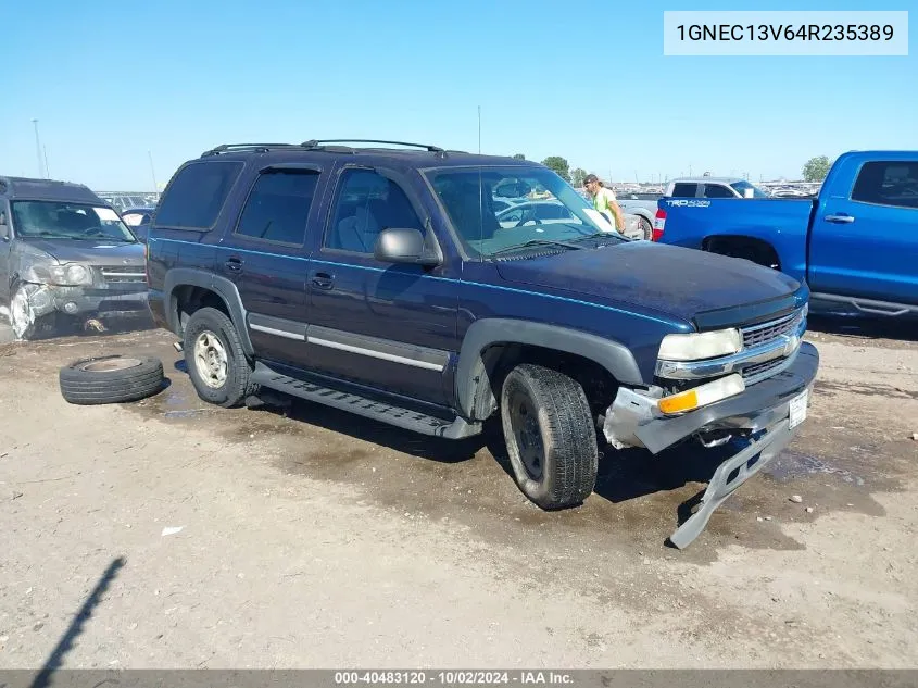 2004 Chevrolet Tahoe Ls VIN: 1GNEC13V64R235389 Lot: 40483120