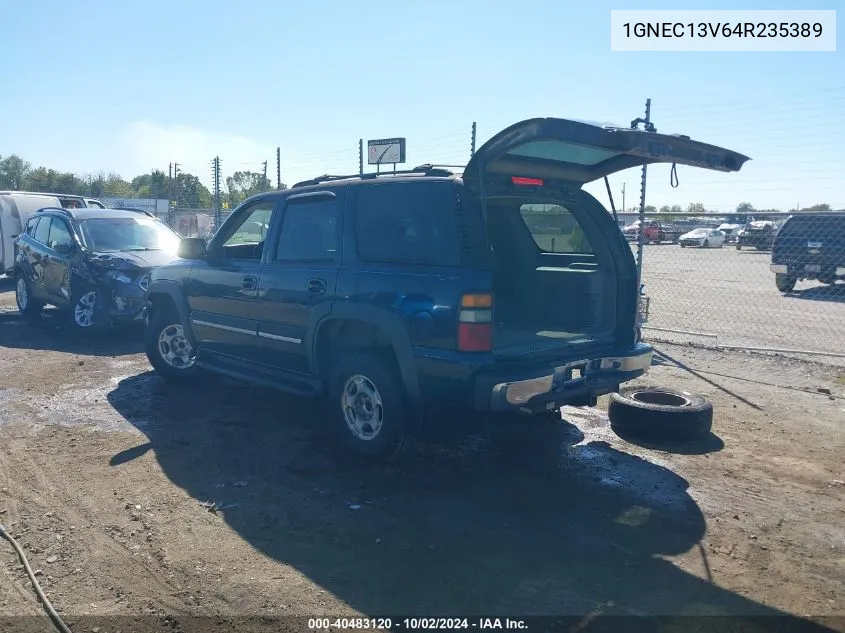 2004 Chevrolet Tahoe Ls VIN: 1GNEC13V64R235389 Lot: 40483120