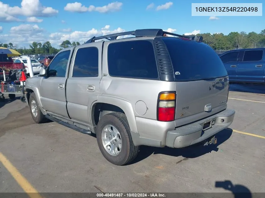 2004 Chevrolet Tahoe Z71 VIN: 1GNEK13Z54R220498 Lot: 40491487