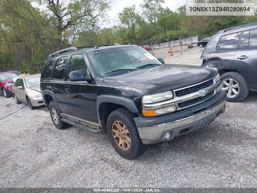 2004 Chevrolet Tahoe Z71 VIN: 1GNEK13Z84R280694 Lot: 40495208