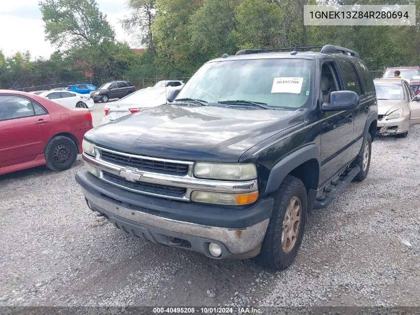 2004 Chevrolet Tahoe Z71 VIN: 1GNEK13Z84R280694 Lot: 40495208