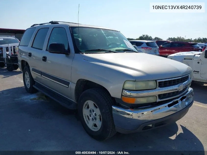 2004 Chevrolet Tahoe Ls VIN: 1GNEC13VX4R240739 Lot: 40530494