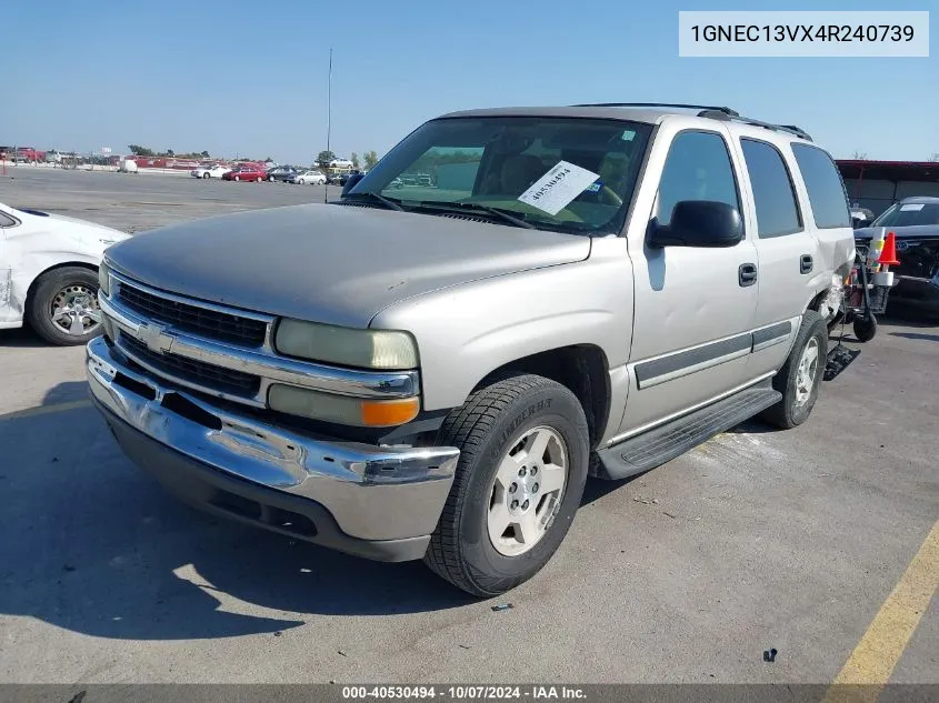 2004 Chevrolet Tahoe Ls VIN: 1GNEC13VX4R240739 Lot: 40530494