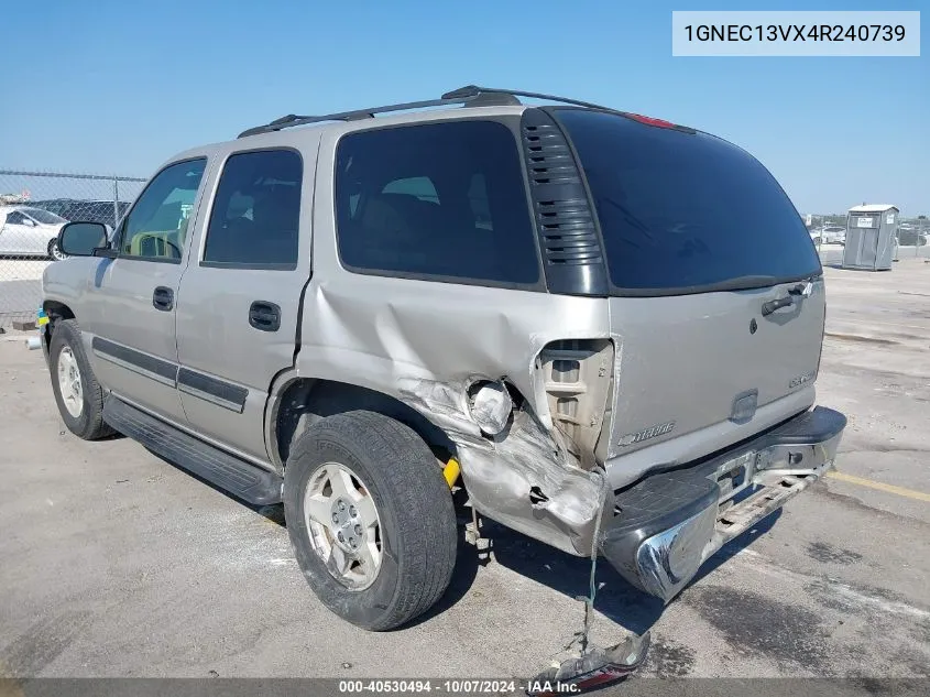 2004 Chevrolet Tahoe Ls VIN: 1GNEC13VX4R240739 Lot: 40530494