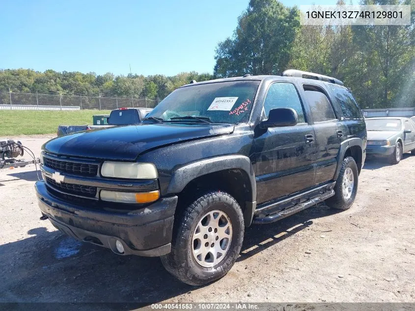 2004 Chevrolet Tahoe Z71 VIN: 1GNEK13Z74R129801 Lot: 40541553