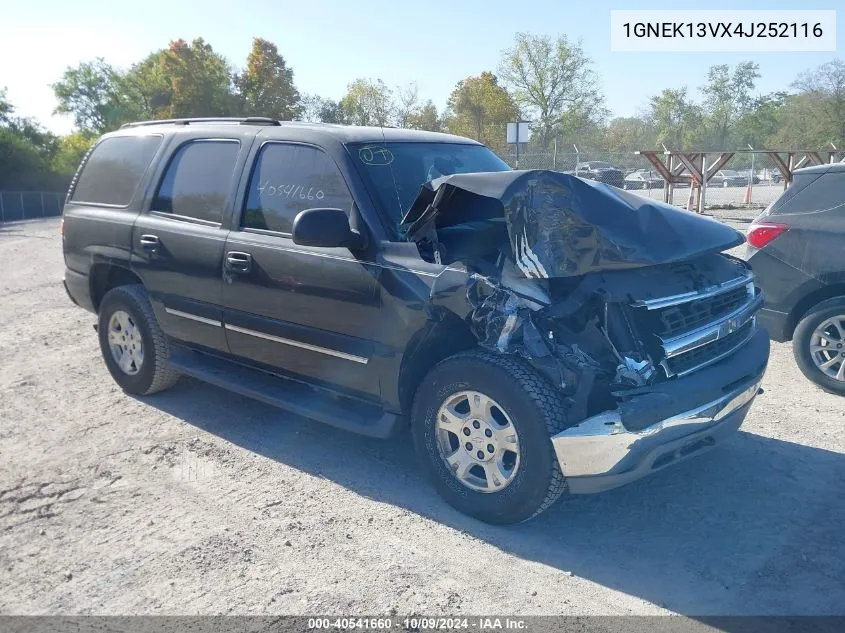 1GNEK13VX4J252116 2004 Chevrolet Tahoe Ls