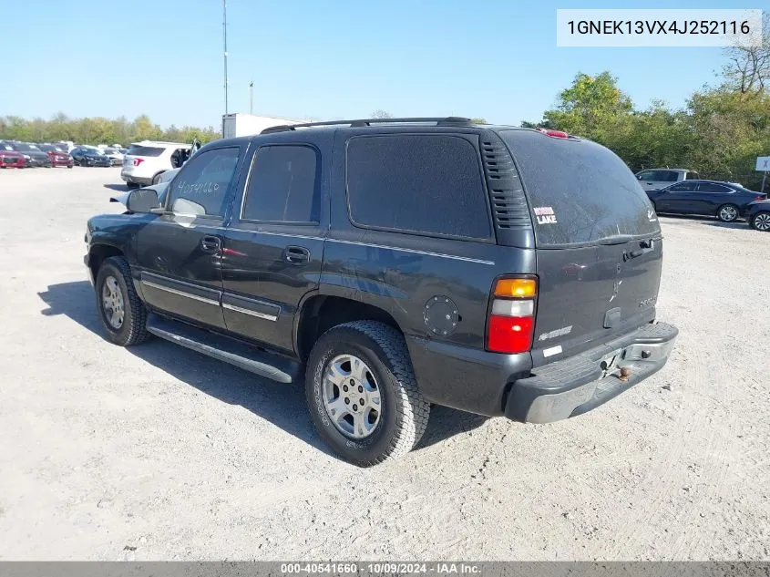 2004 Chevrolet Tahoe Ls VIN: 1GNEK13VX4J252116 Lot: 40541660