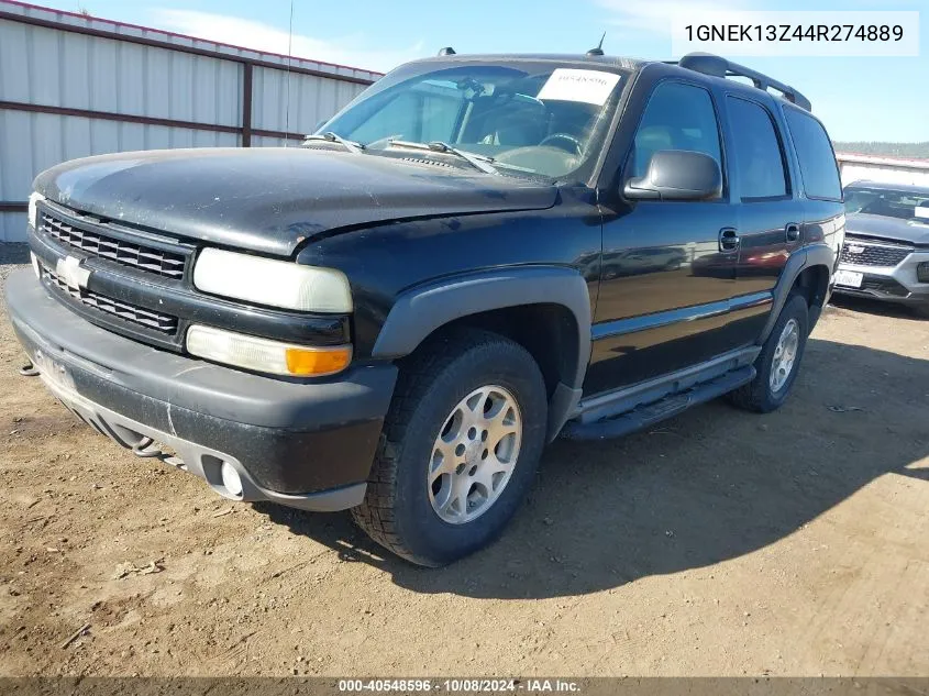 2004 Chevrolet Tahoe Z71 VIN: 1GNEK13Z44R274889 Lot: 40548596