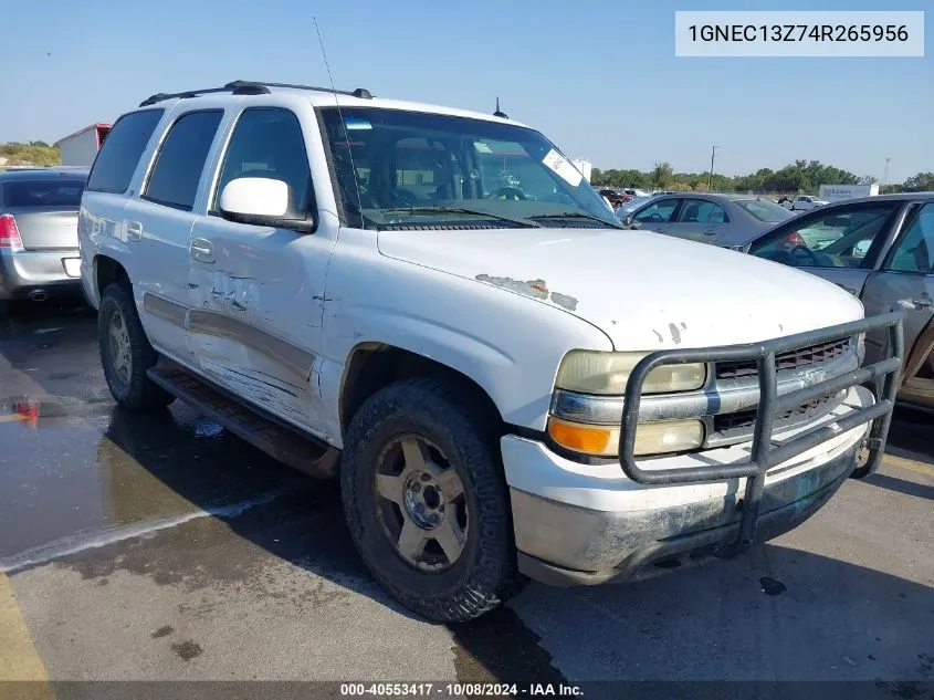 2004 Chevrolet Tahoe Lt VIN: 1GNEC13Z74R265956 Lot: 40553417