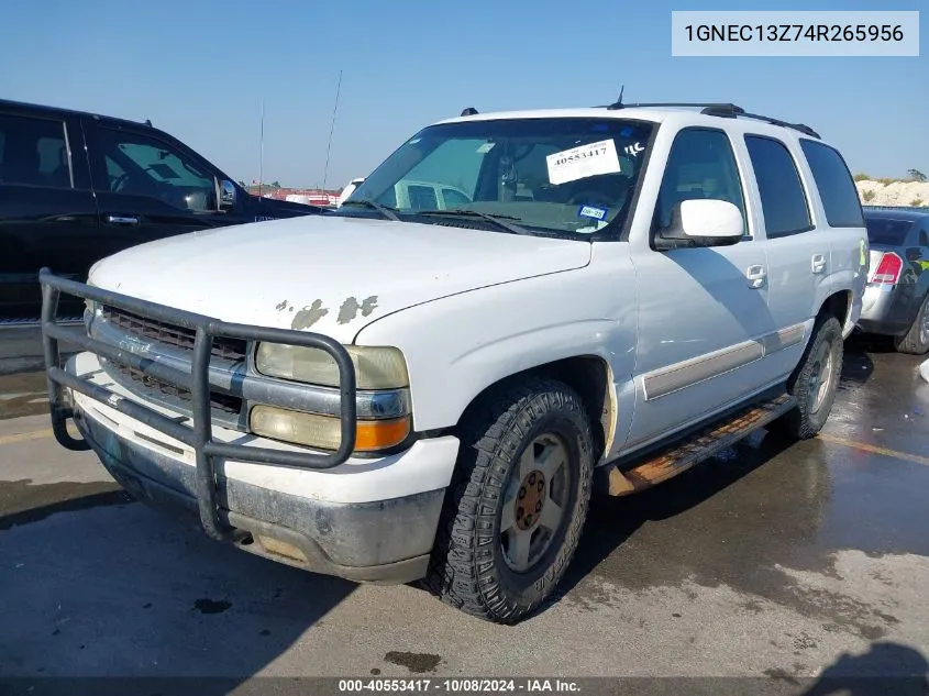 2004 Chevrolet Tahoe Lt VIN: 1GNEC13Z74R265956 Lot: 40553417