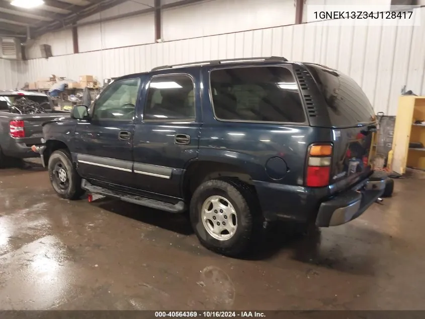 2004 Chevrolet Tahoe Ls VIN: 1GNEK13Z34J128417 Lot: 40564369