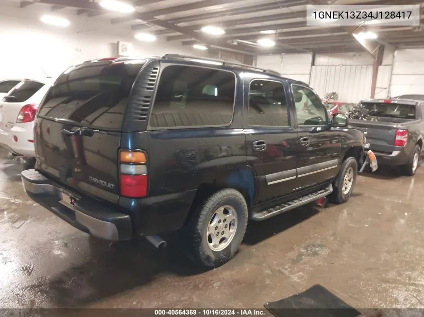 2004 Chevrolet Tahoe Ls VIN: 1GNEK13Z34J128417 Lot: 40564369