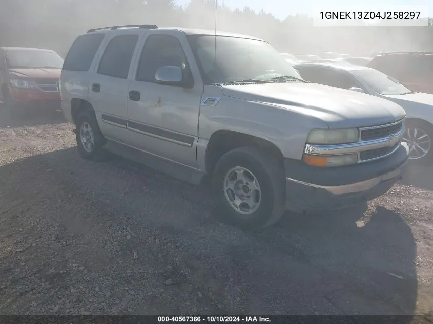 2004 Chevrolet Tahoe K1500 VIN: 1GNEK13Z04J258297 Lot: 40567366