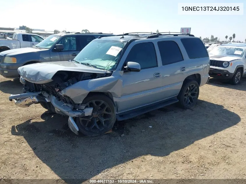 2004 Chevrolet Tahoe Lt VIN: 1GNEC13T24J320145 Lot: 40577153