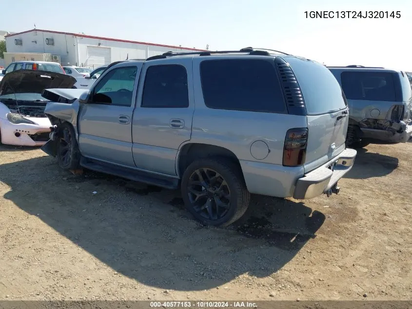 2004 Chevrolet Tahoe Lt VIN: 1GNEC13T24J320145 Lot: 40577153