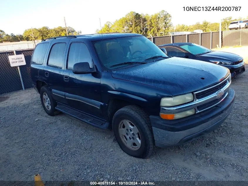 2004 Chevrolet Tahoe Ls VIN: 1GNEC13Z44R200787 Lot: 40578154