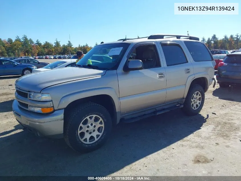 2004 Chevrolet Tahoe Z71 VIN: 1GNEK13Z94R139424 Lot: 40609405