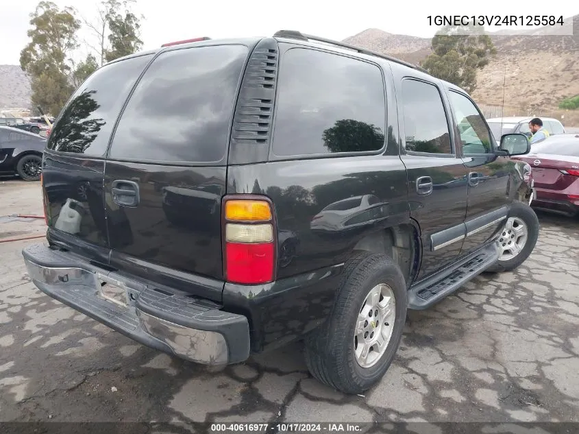 2004 Chevrolet Tahoe Ls VIN: 1GNEC13V24R125584 Lot: 40616977