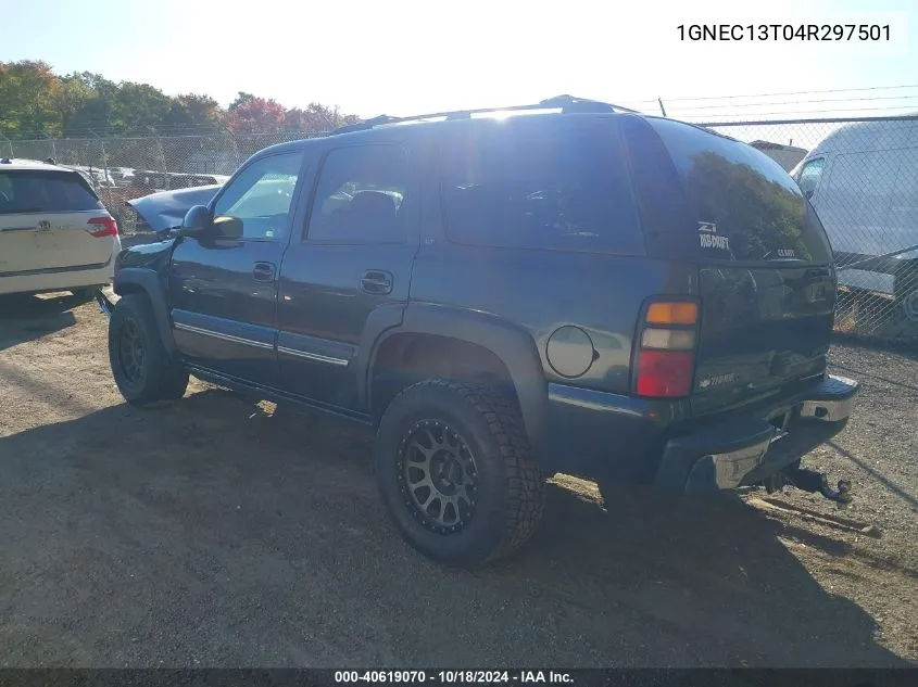 2004 Chevrolet Tahoe Lt VIN: 1GNEC13T04R297501 Lot: 40619070