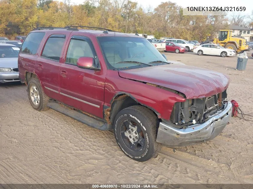 2004 Chevrolet Tahoe Lt VIN: 1GNEK13Z64J321659 Lot: 40659970