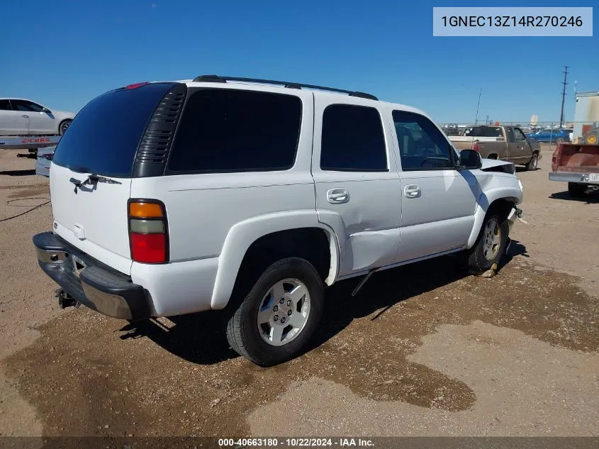 2004 Chevrolet Tahoe Ls VIN: 1GNEC13Z14R270246 Lot: 40663180