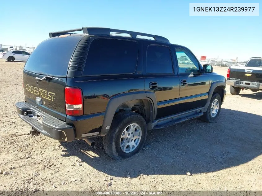 2004 Chevrolet Tahoe Z71 VIN: 1GNEK13Z24R239977 Lot: 40673385