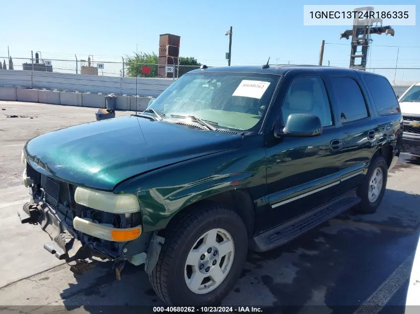 2004 Chevrolet Tahoe Lt VIN: 1GNEC13T24R186335 Lot: 40680262