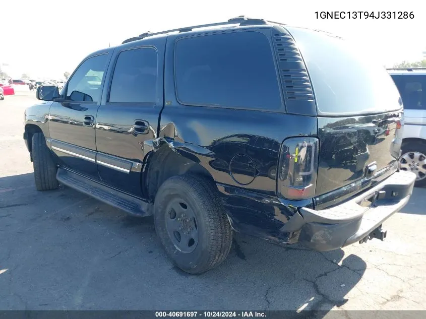 2004 Chevrolet Tahoe Lt VIN: 1GNEC13T94J331286 Lot: 40691697