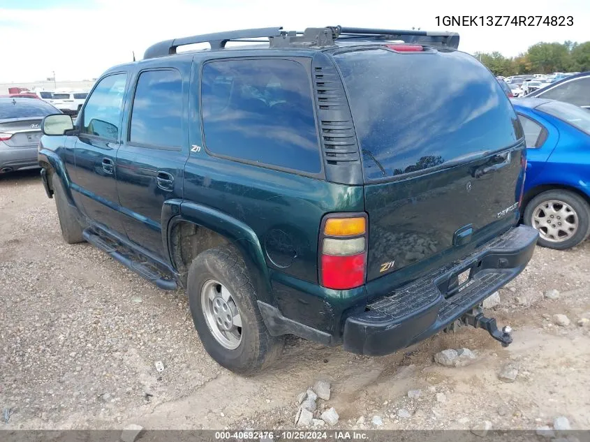 2004 Chevrolet Tahoe Z71 VIN: 1GNEK13Z74R274823 Lot: 40692476