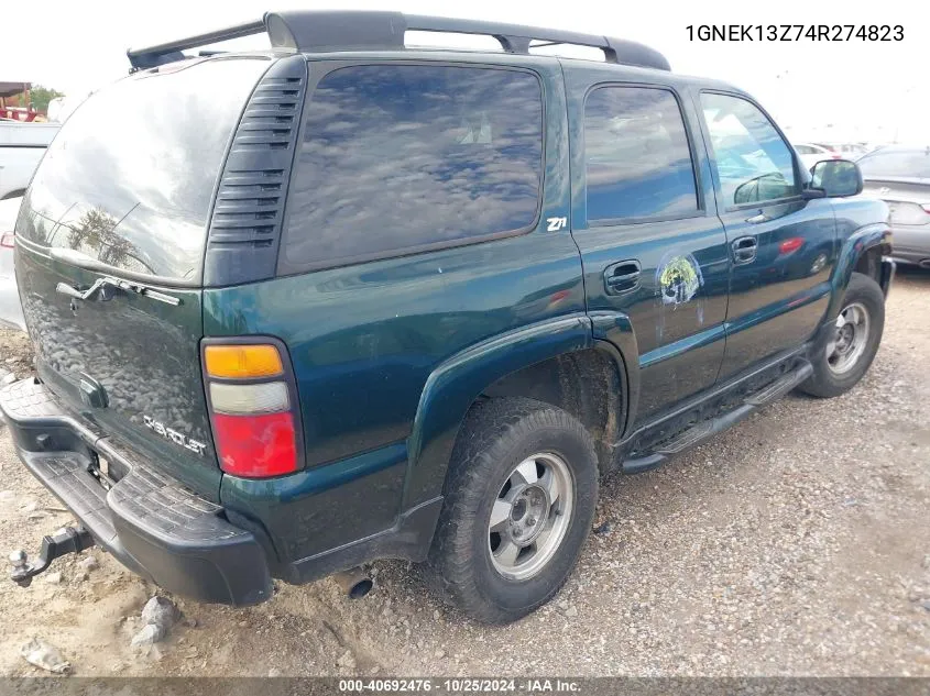 2004 Chevrolet Tahoe Z71 VIN: 1GNEK13Z74R274823 Lot: 40692476