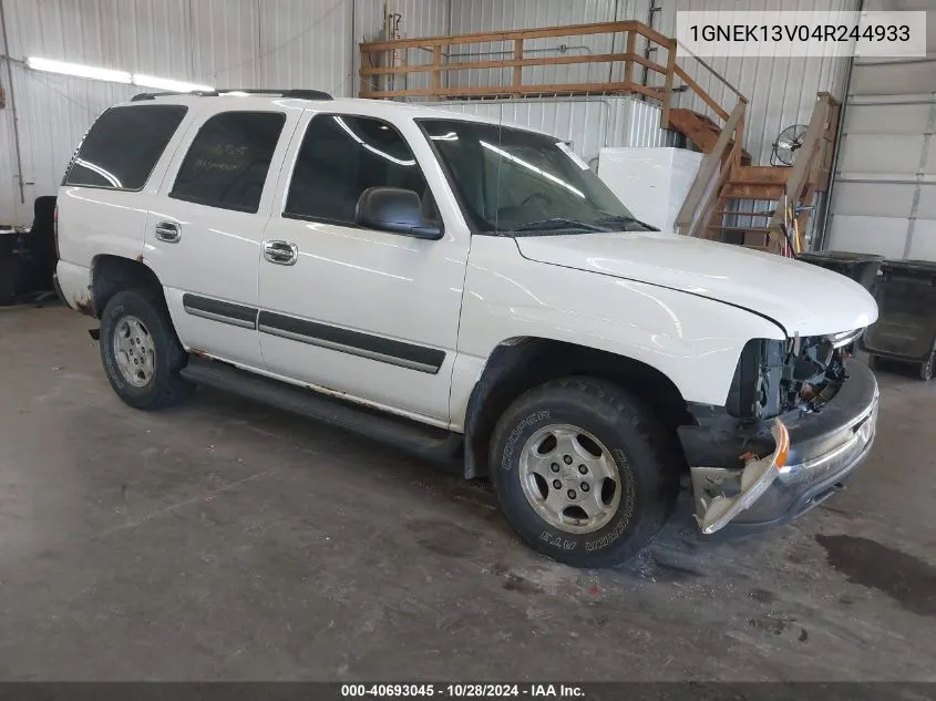 2004 Chevrolet Tahoe K1500 VIN: 1GNEK13V04R244933 Lot: 40693045