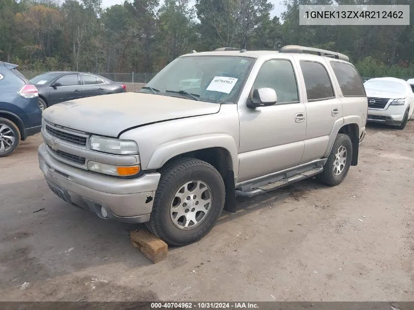 2004 Chevrolet Tahoe Z71 VIN: 1GNEK13ZX4R212462 Lot: 40704962