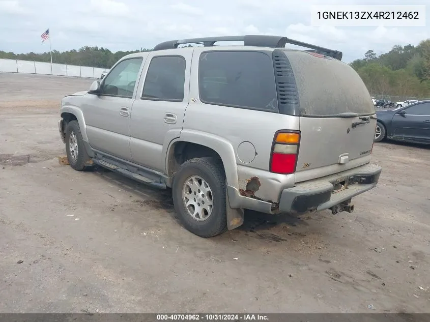 2004 Chevrolet Tahoe Z71 VIN: 1GNEK13ZX4R212462 Lot: 40704962