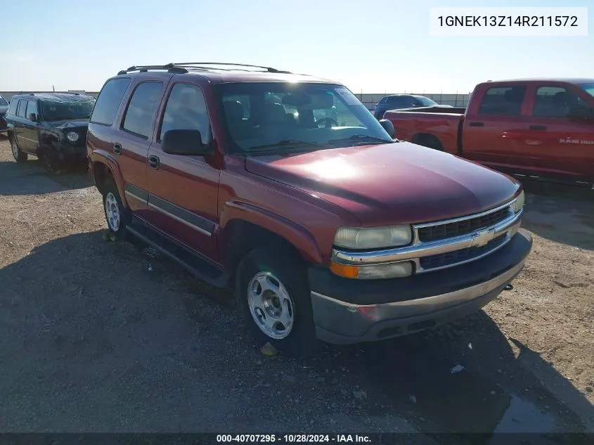 2004 Chevrolet Tahoe Ls VIN: 1GNEK13Z14R211572 Lot: 40707295