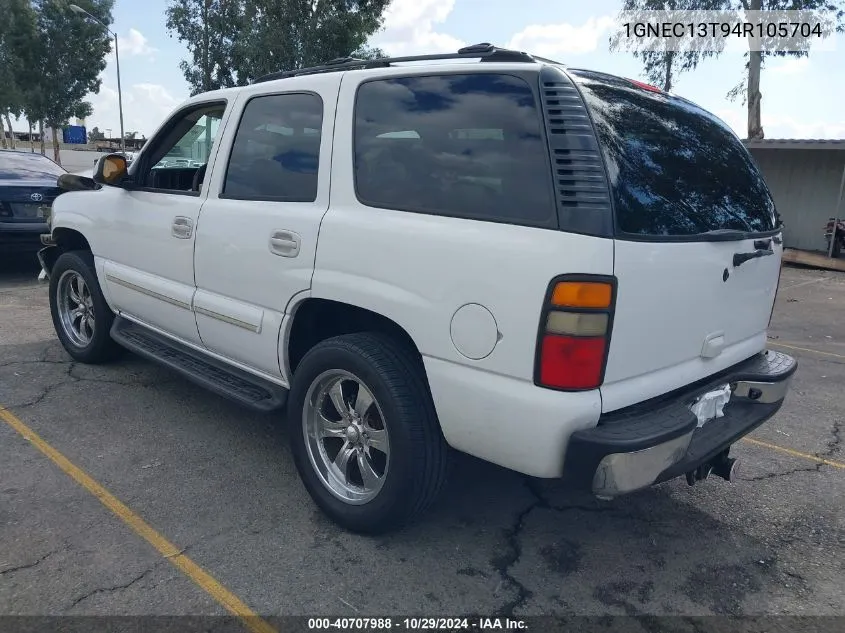 2004 Chevrolet Tahoe Lt VIN: 1GNEC13T94R105704 Lot: 40707988