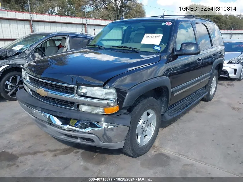 2004 Chevrolet Tahoe Lt VIN: 1GNEC13Z54R310814 Lot: 40715377