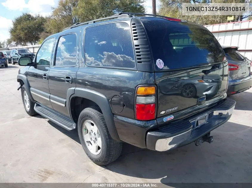 2004 Chevrolet Tahoe Lt VIN: 1GNEC13Z54R310814 Lot: 40715377