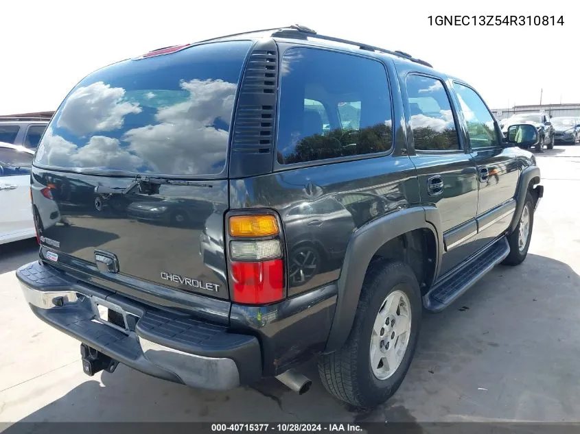 2004 Chevrolet Tahoe Lt VIN: 1GNEC13Z54R310814 Lot: 40715377