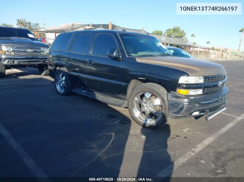 2004 Chevrolet Tahoe Lt VIN: 1GNEK13T74R266197 Lot: 40719825