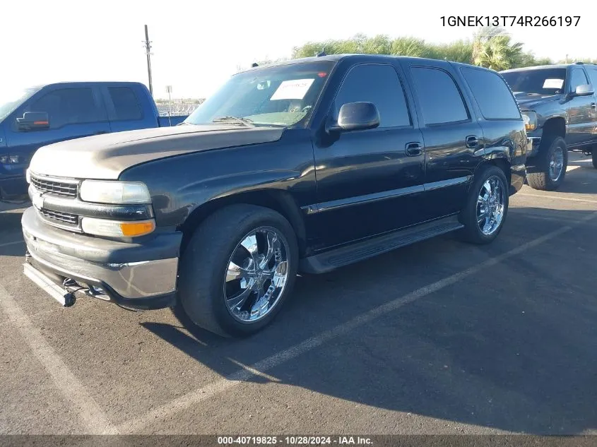 2004 Chevrolet Tahoe Lt VIN: 1GNEK13T74R266197 Lot: 40719825