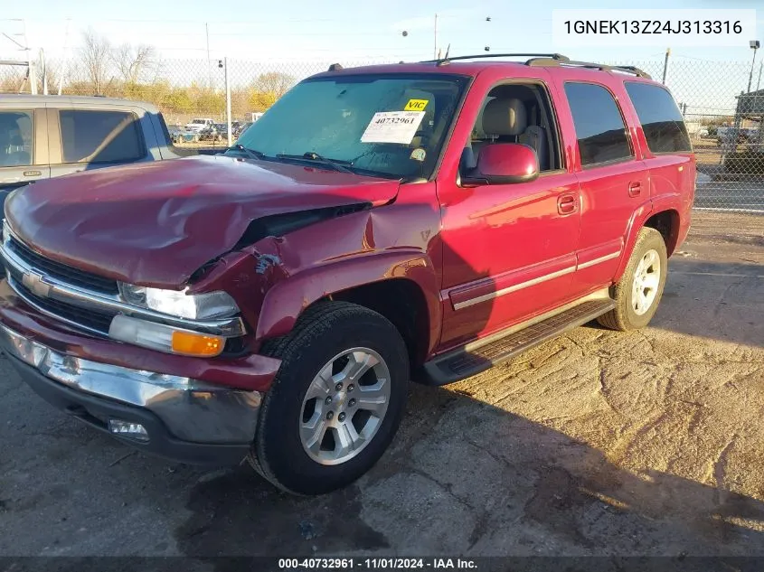 2004 Chevrolet Tahoe Lt VIN: 1GNEK13Z24J313316 Lot: 40732961