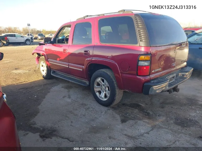 2004 Chevrolet Tahoe Lt VIN: 1GNEK13Z24J313316 Lot: 40732961