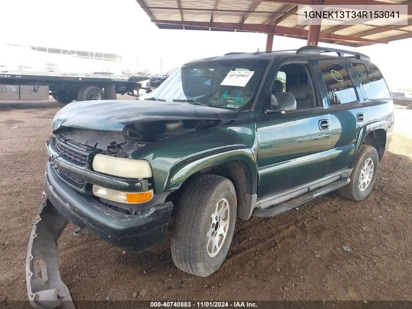 2004 Chevrolet Tahoe Z71 VIN: 1GNEK13T34R153041 Lot: 40740883