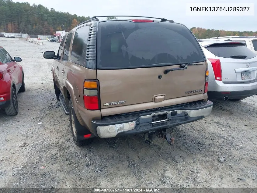 2004 Chevrolet Tahoe K1500 VIN: 1GNEK13Z64J289327 Lot: 40756757