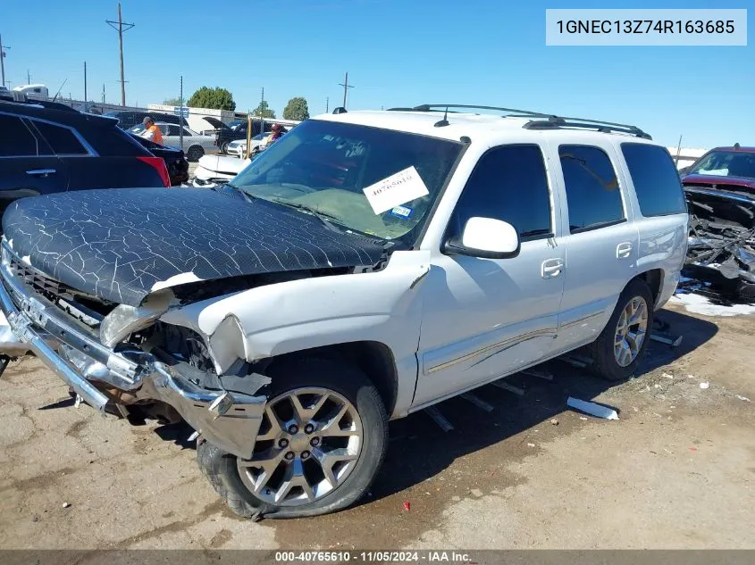 2004 Chevrolet Tahoe Lt VIN: 1GNEC13Z74R163685 Lot: 40765610