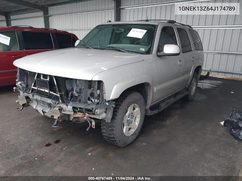 2004 Chevrolet Tahoe Lt VIN: 1GNEK13Z64J174789 Lot: 40767489