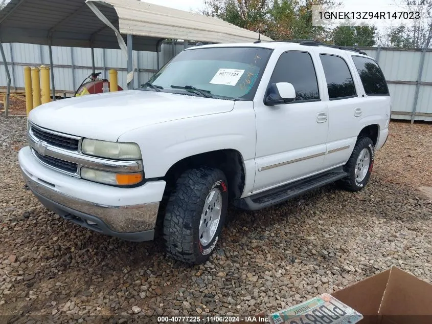 2004 Chevrolet Tahoe Lt VIN: 1GNEK13Z94R147023 Lot: 40777225