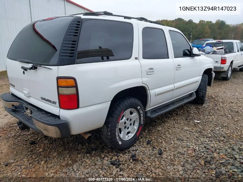 2004 Chevrolet Tahoe Lt VIN: 1GNEK13Z94R147023 Lot: 40777225